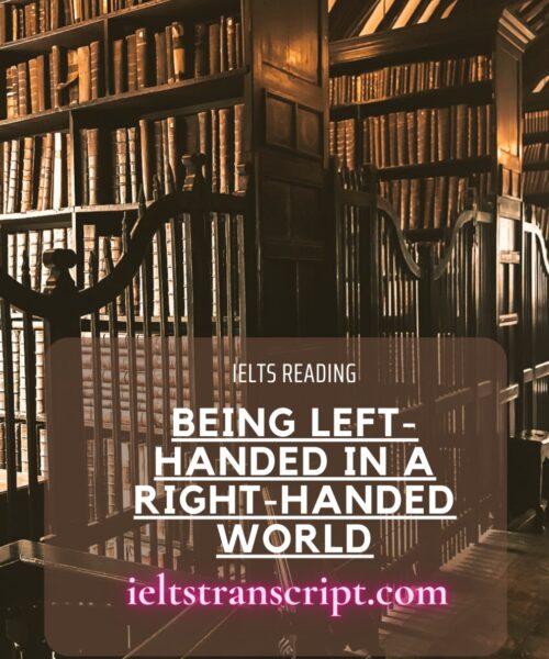 Being Left-handed in a Right-handed World