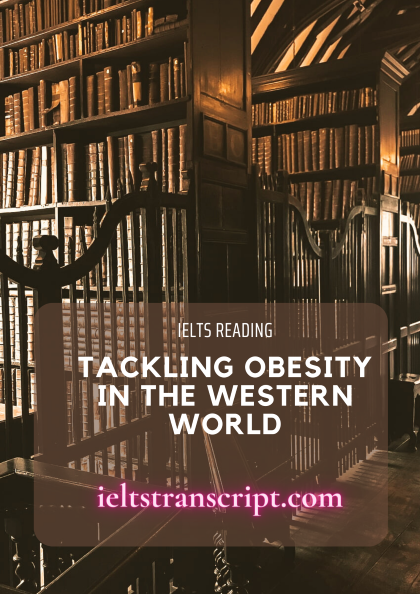 TACKLING OBESITY IN THE WESTERN WORLD