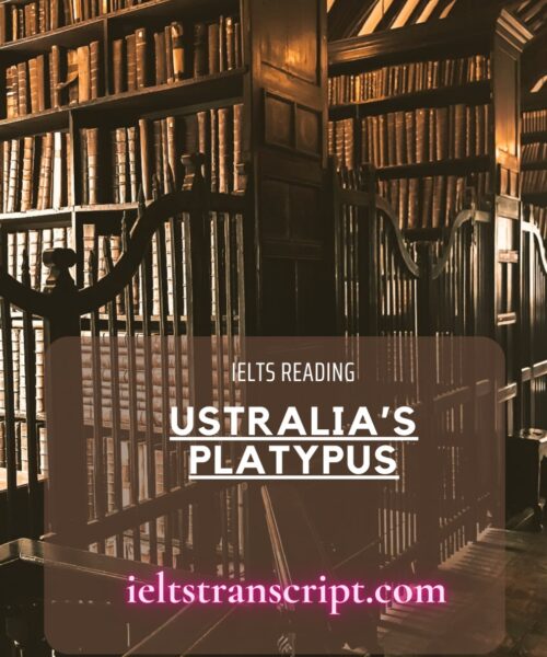 USTRALIA’S PLATYPUS