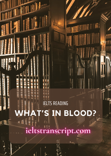 What’s in Blood?