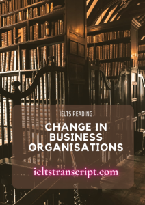 Change in business organisations