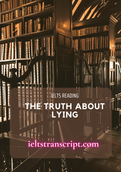 THE TRUTH ABOUT LYING