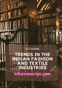 Trends in the Indian fashion and textile industries