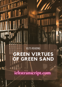 Green virtues of green sand
