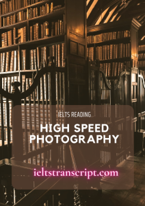 HIGH SPEED PHOTOGRAPHY