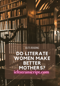 Do literate women make better mothers?