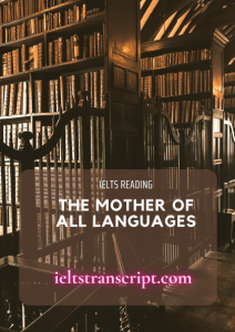 THE MOTHER OF ALL LANGUAGES