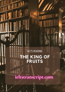 THE KING OF FRUITS