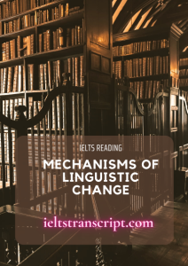 MECHANISMS OF LINGUISTIC CHANGE