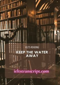 Keep the Water Away