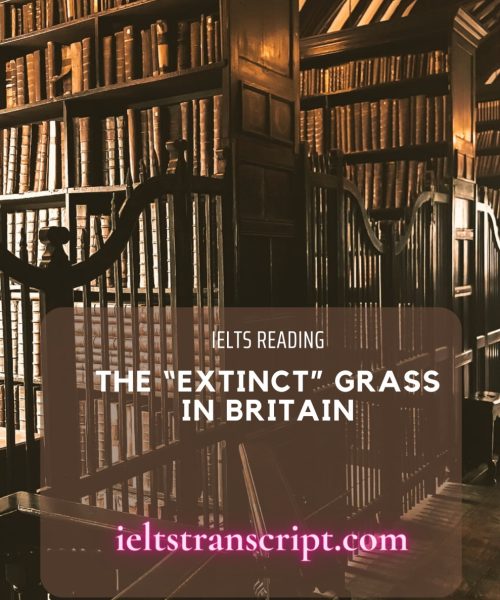 The “Extinct” Grass in Britain