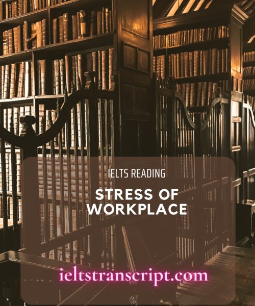 Stress of Workplace