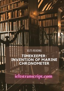 Timekeeper Invention of Marine Chronometer