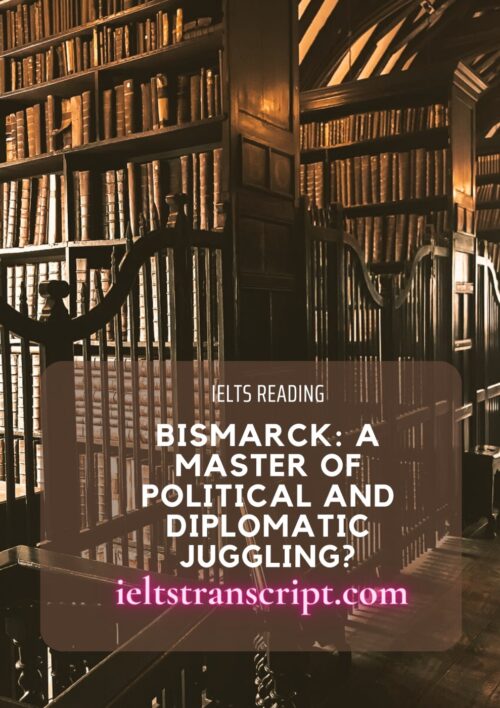 Bismarck: A Master of Political and Diplomatic Juggling?