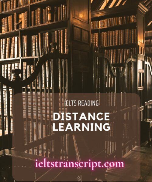 DISTANCE LEARNING