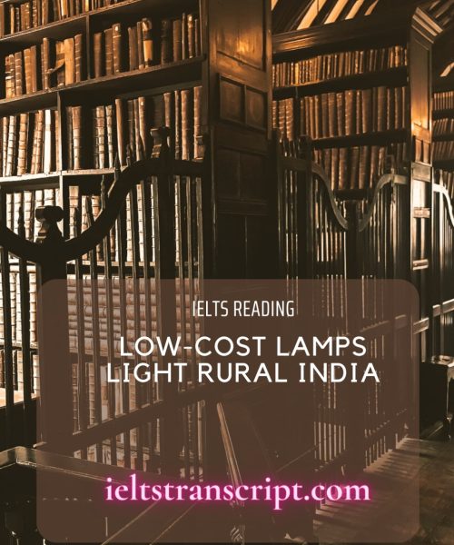 Low-Cost Lamps Light Rural India