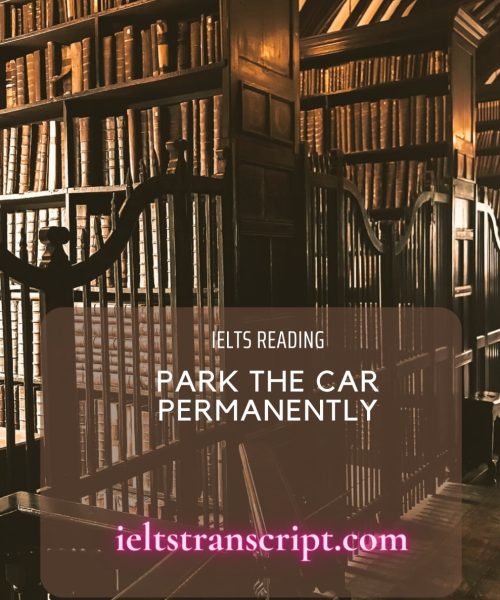 Park the Car Permanently