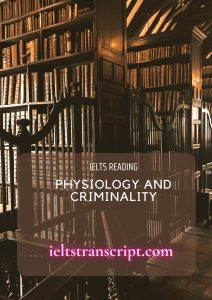 Physiology and Criminality