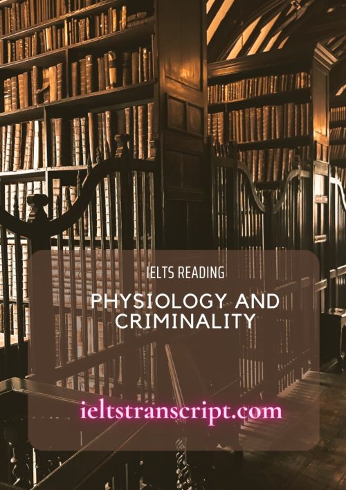 Physiology and Criminality