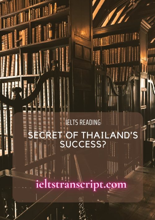 Secret of Thailand's Success?