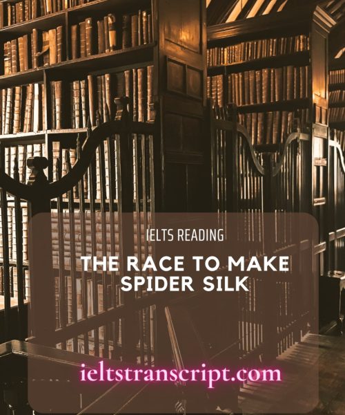 The race to make spider silk