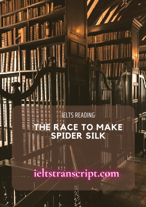 The race to make spider silk