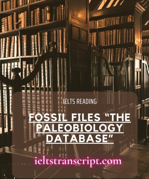 Fossil files “The Paleobiology Database”